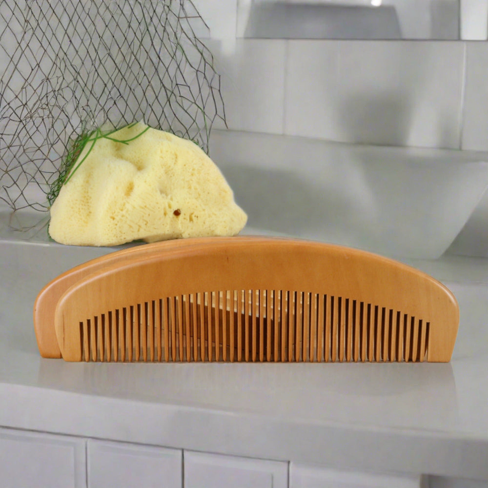 Bamboo Wide - Tooth Wooden Hair Comb - Cosy Cottage Soap