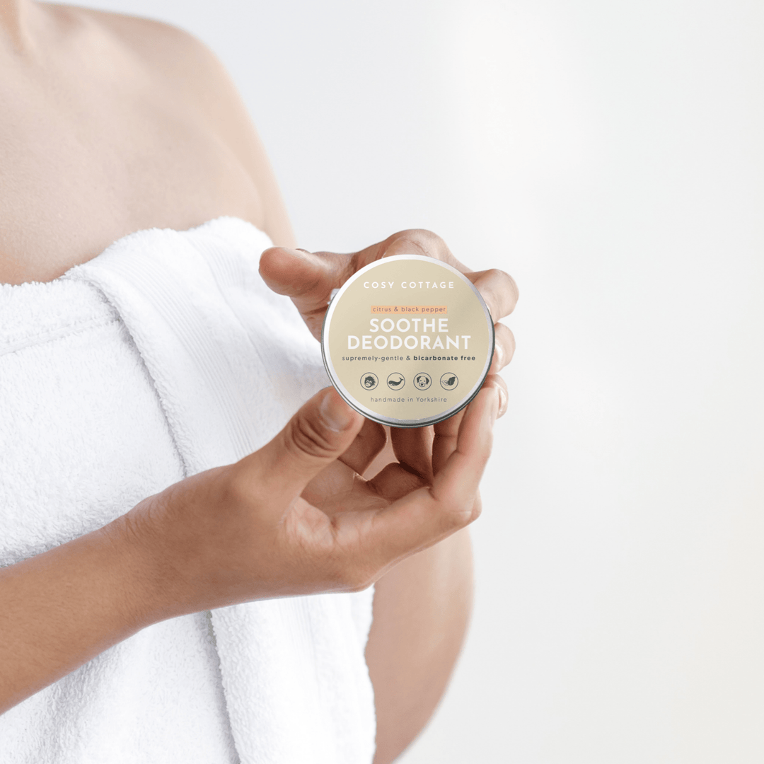 Bicarbonate Free Natural Deodorant for sensitive skin with Citrus & Black Pepper,  - Cosy Cottage Soap