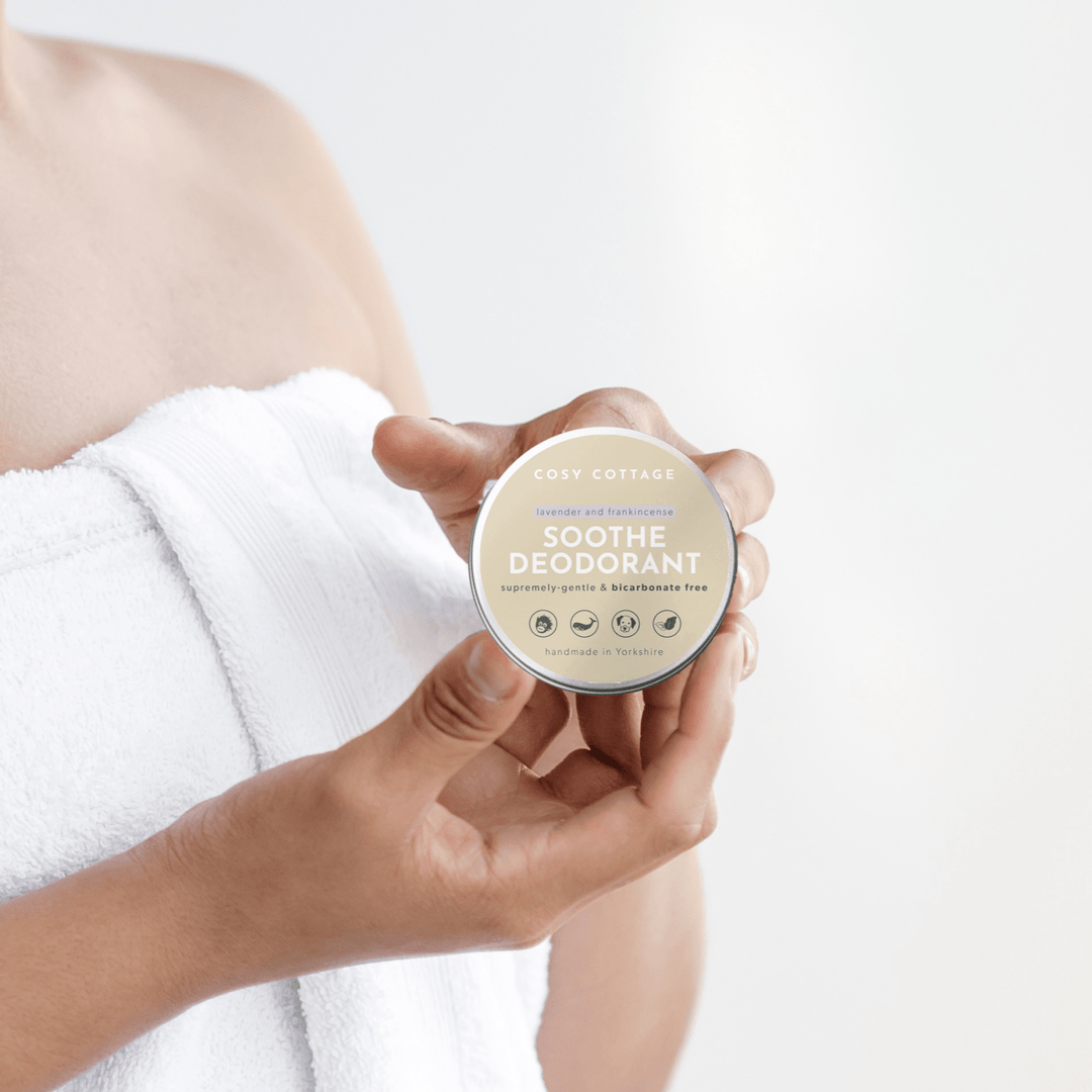 Bicarbonate Free Natural Deodorant with Lavender & Frankincense, ideal for sensitive skin - Cosy Cottage Soap