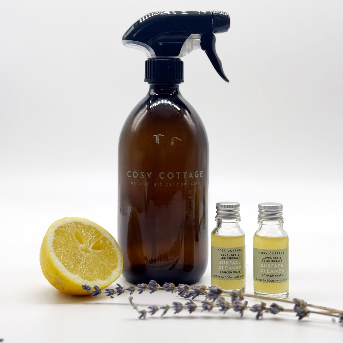 Biodegradable Surface Cleaning Spray Starter Packs - Cosy Cottage Soap