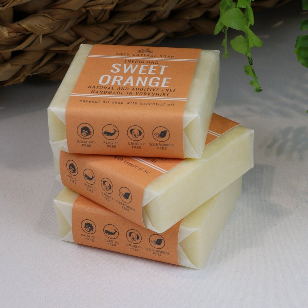 Bulk Buy Natural Sweet Orange Soap Bars - Cosy Cottage Soap