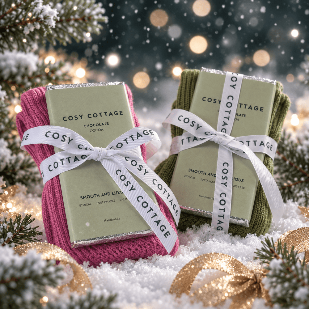 Christmas Cosy Socks and Choc Bundle - Cosy Cottage Soap