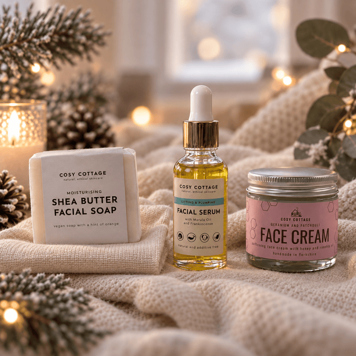 Christmas Facial Glow Essentials Set - Cosy Cottage Soap