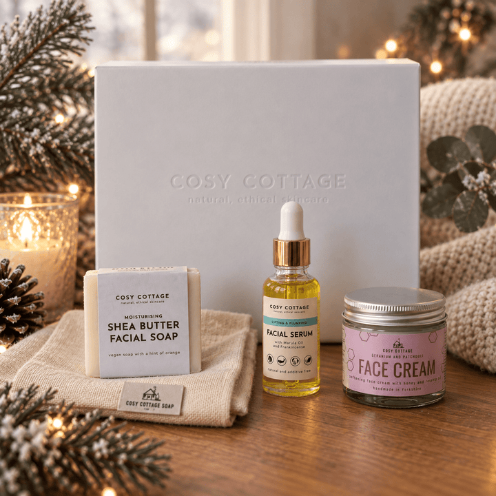 Christmas Facial Glow Essentials Set - Cosy Cottage Soap