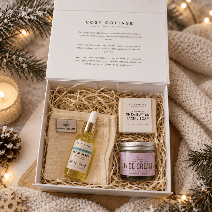 Christmas Facial Glow Essentials Set - Cosy Cottage Soap