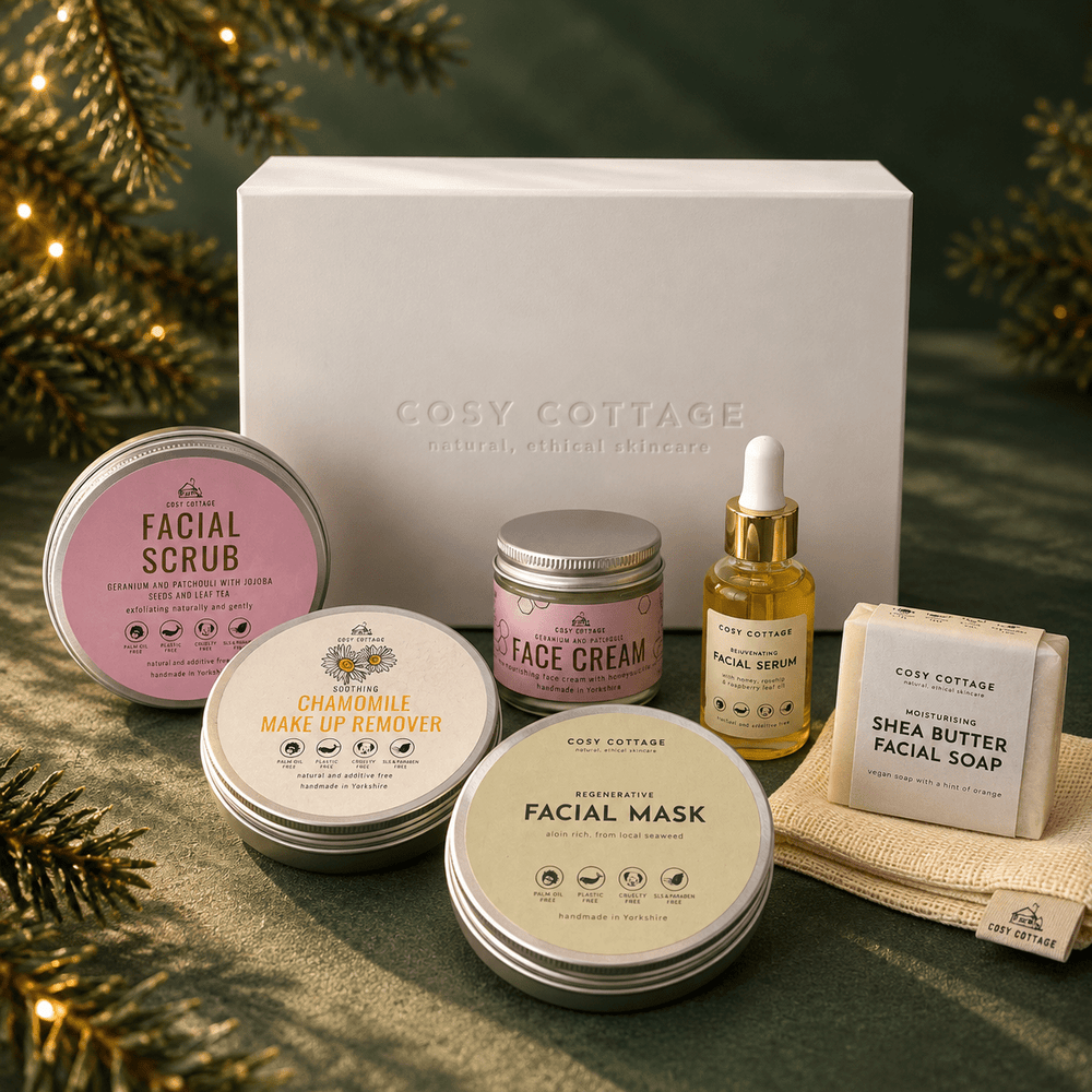 Christmas Luxury Facial Skincare Collection - Cosy Cottage Soap