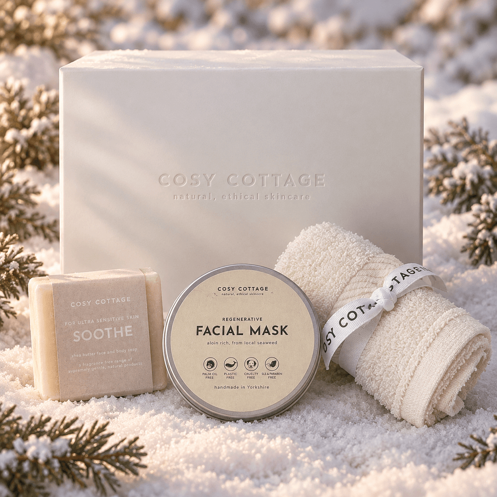 Christmas Soothing Sensitive Skin Gift Box - Cosy Cottage Soap