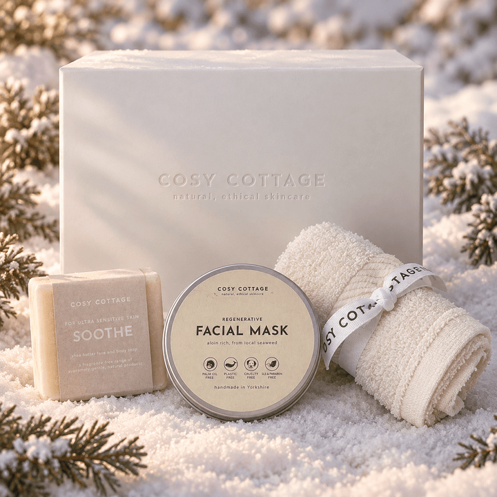 Christmas Soothing Sensitive Skin Gift Box - Cosy Cottage Soap