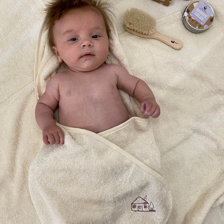 Cosy Cuddles Organic Cotton Hooded Towel - Cosy Cottage Soap