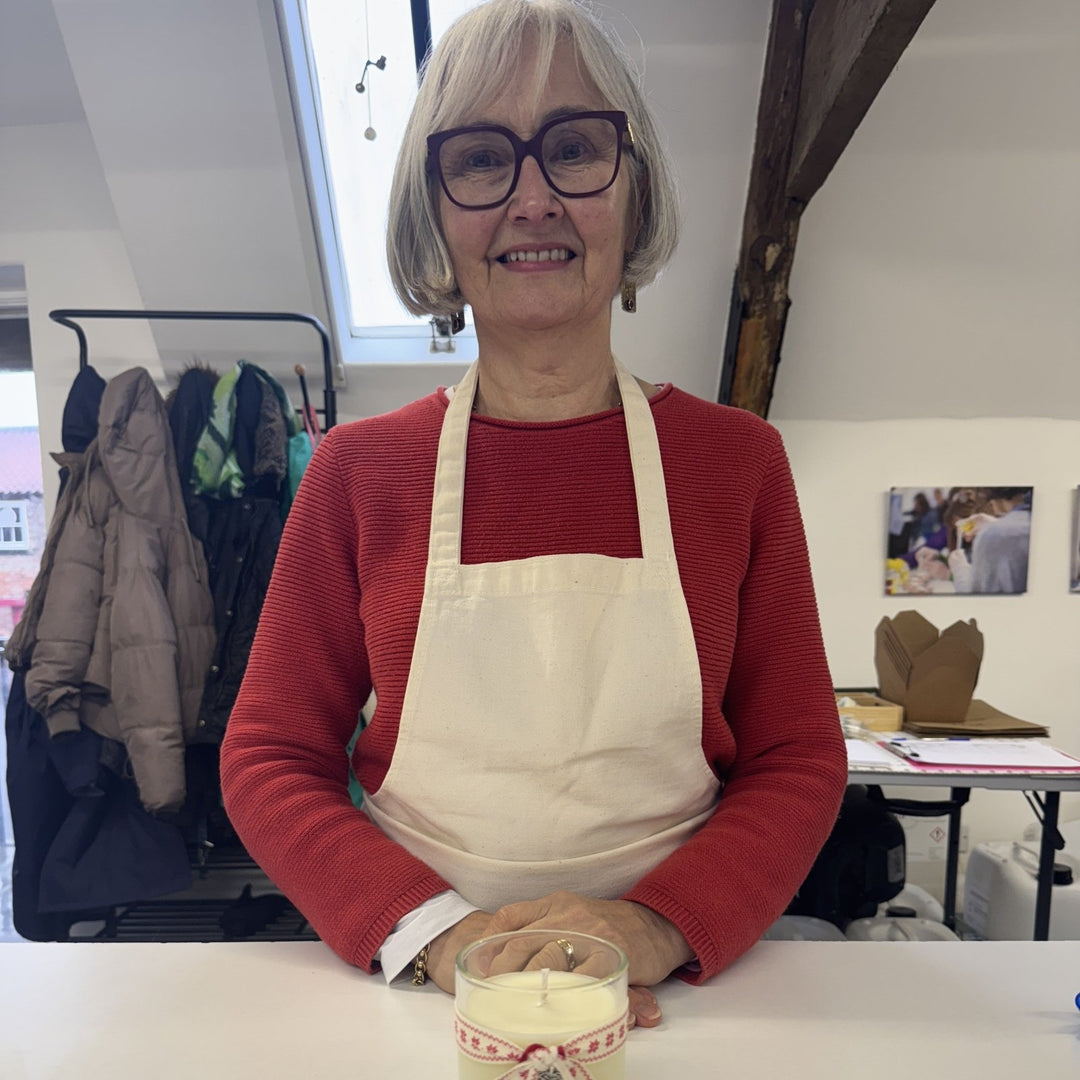 Face to Face Soy Wax Candlemaking Workshops in our Malton Workshop - Cosy Cottage Soap