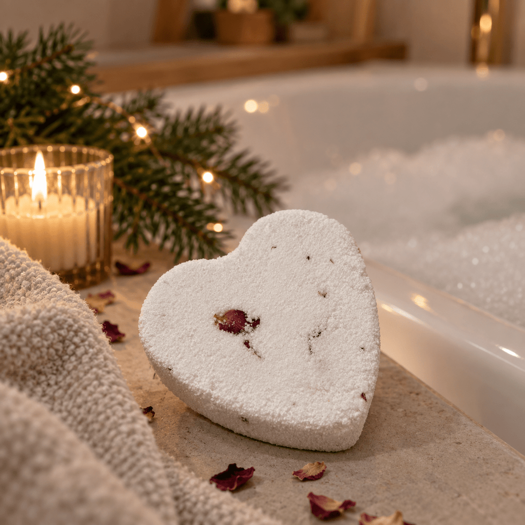 Festive and Floral Bath Bomb Duo - Cosy Cottage Soap