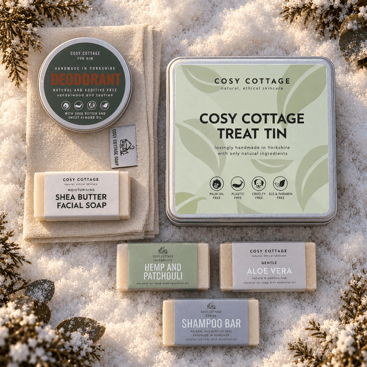 Festive Christmas Treat Tin For Him - Cosy Cottage Soap