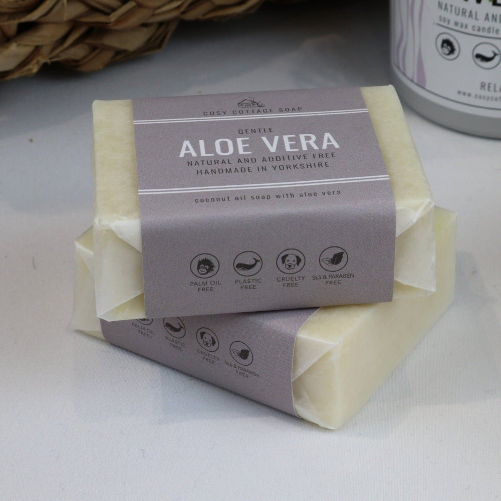 Gentle Fragrance Free Aloe Vera Soap - Cosy Cottage Soap