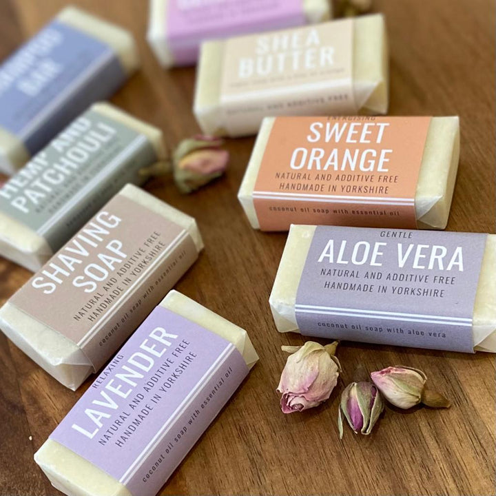 Guest & Travel Size 20g Soap, Shampoo & Shaving Bars - Cosy Cottage Soap