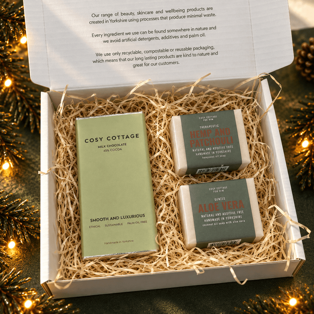 His Christmas Soap and Chocolate Box - Cosy Cottage Soap