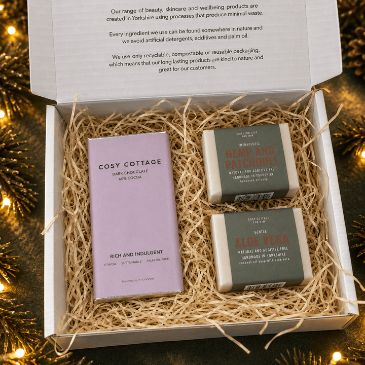 His Christmas Soap and Chocolate Box - Cosy Cottage Soap