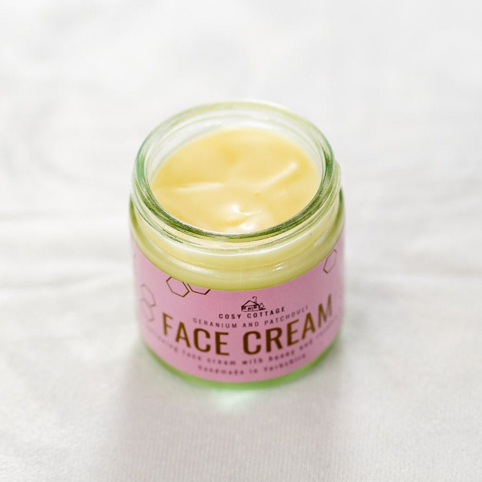Honey & Rosehip Oil Natural luxury Face Cream anti-aging formula - 60ml - Cosy Cottage Soap