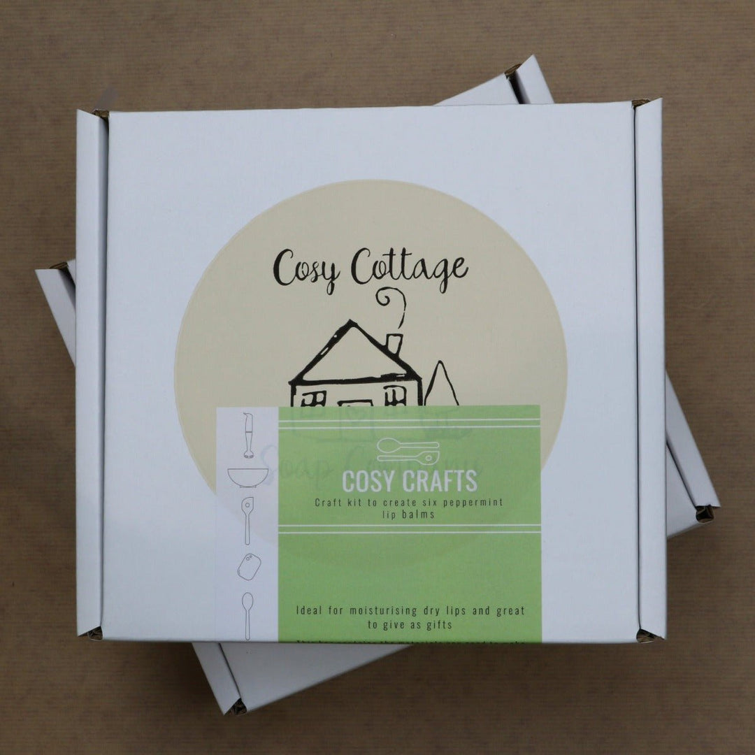 Make Six of Your Own Peppermint Lip Balms - A Cosy Crafts Kit - Cosy Cottage Soap