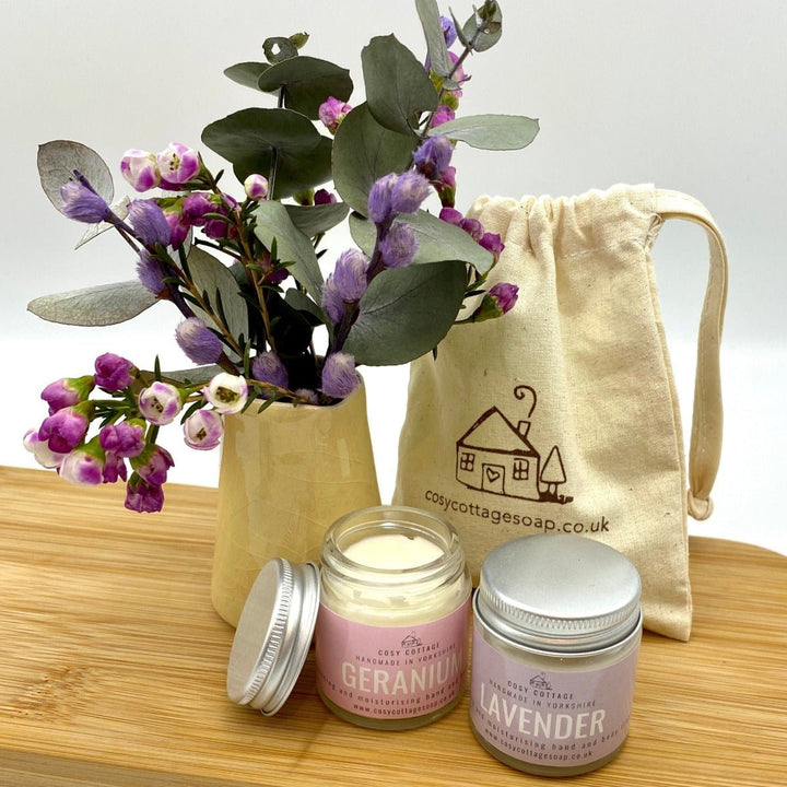 Mix or Match Hand, Body and Foot Cream Duo Gift Bag - Cosy Cottage Soap