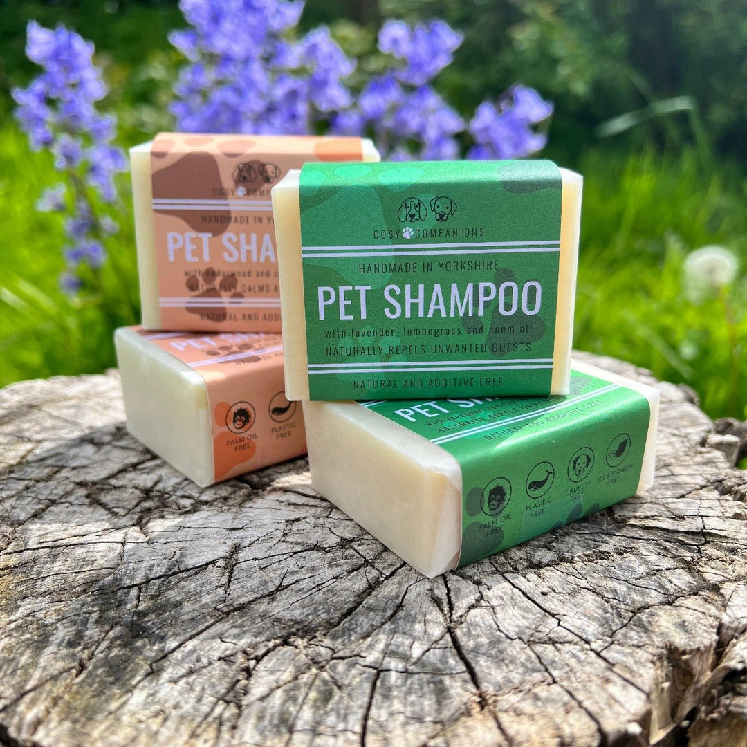 Natural Pet Shampoo Bar in Two Fragrances - Cosy Companions - Cosy Cottage Soap