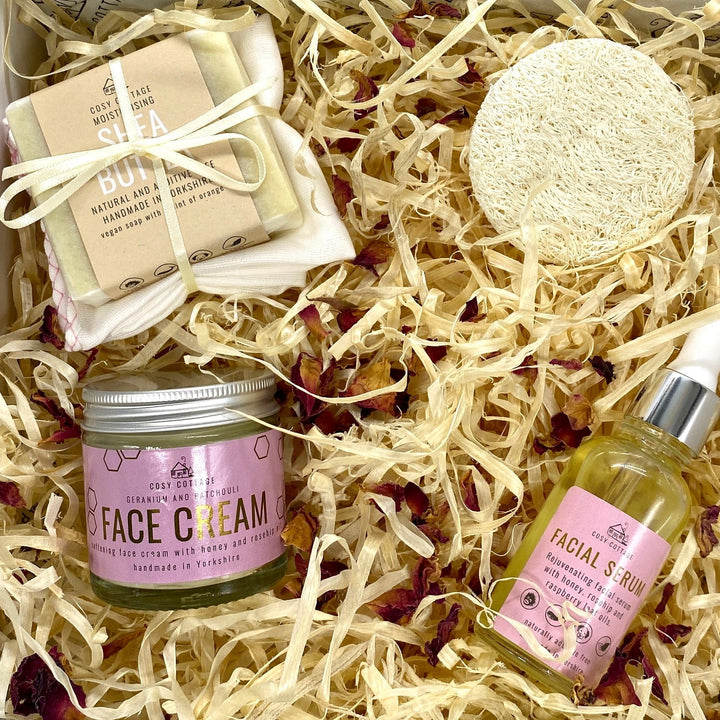 Natural Super Skin Glow Facial Set - SAVE 15%￼ - Cosy Cottage Soap