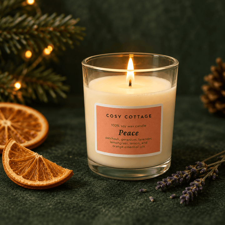 Petite Peace Candle and Diffuser Gift Box - Cosy Cottage Soap
