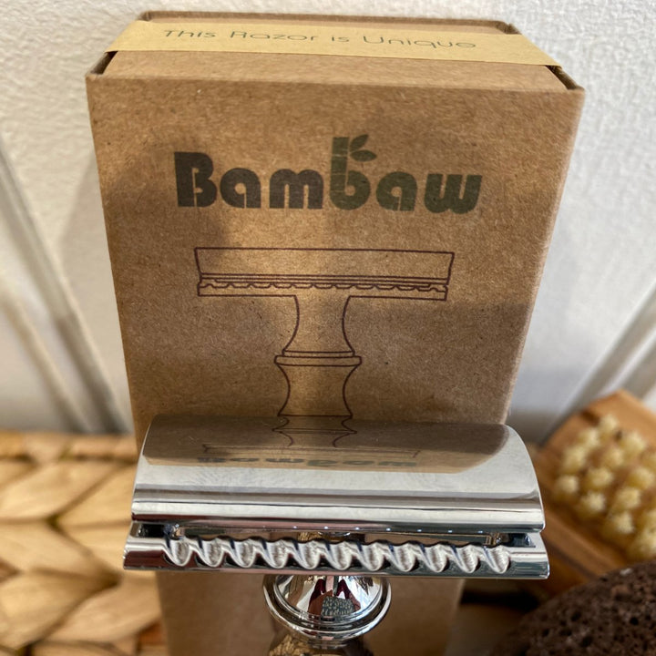 Reusable Bamboo & Stainless Steel Razor - Cosy Cottage Soap