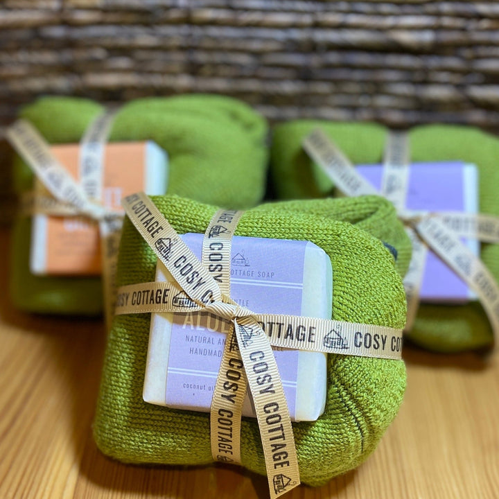Soap & Snuggly Woollen Sock Gift Set - Cosy Cottage Soap