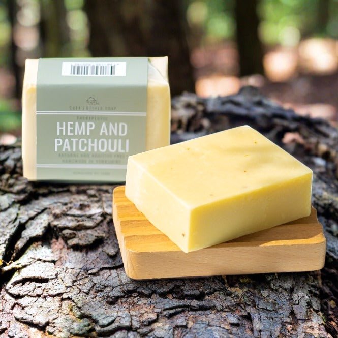 Therapeutic Hempseed & Patchouli Oil Soap with Vitamin E - Cosy Cottage Soap