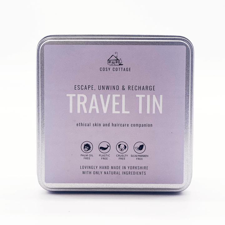 Travel Essentials Tin - Travel Size Toiletries - Cosy Cottage Soap
