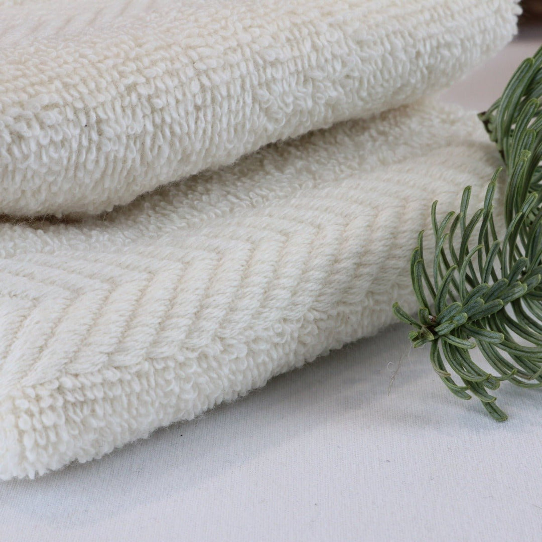 Unbleached Organic Cotton Facecloth - MULTI BUY OFFER AVAILABLE - Cosy Cottage Soap