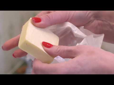 video with soap being unwrapped and lathered